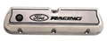 1965-73 FORD RACING VALVE COVERS - Polished Aluminum w/ Black Ford Racing Logo